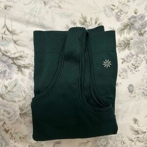 Athleta Forest Green Ribbed Tank